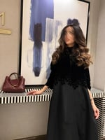 عبايه تص كلوش مخمل -متجر نجد