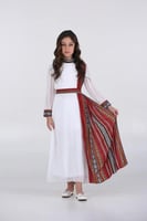 جلابية بناتي بشال جانبي تراثي