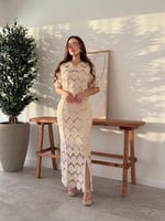 فستان ناعم مكون من قطعتين