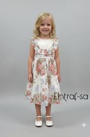 فستان مشجر بخامه قطن واقف