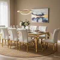 Dining table set and chairs (8 seats)