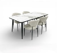 4 كراسي مقاس الطاولة 130x80 سم