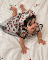 فستان شالكي بالتل الاسود الانيق