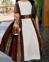 فستان رمضان للبنات بنقشه السدوا