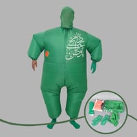 زي تنكري لليوم الوطني السعودي - لون أخضر قابل للنف...