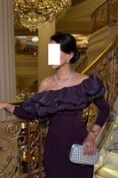 فستان سهره اوف شولدر لون ليلكي