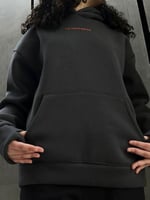 Dark gray hoodie