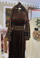 جلابية للتأسيس 3 ألوان مع طرحة