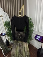 فستان دانتيل فرنسي