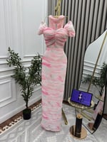 فستان مموج للعيد من سكر