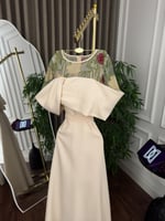 فستان نسيج الورد