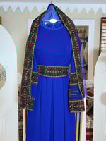 جلابية للتأسيس باللون الاسود مع طرحة