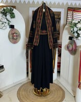 جلابية للتأسيس باللون الاسود مع طرحة