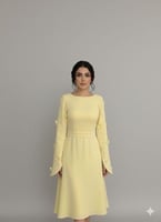 فستان سديم الأصفر | من سكر