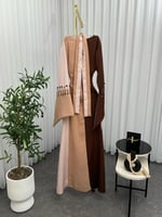 فستان تناغم القهوة