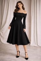 فستان العيد لونين فخم