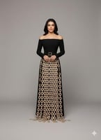 فستان سلاسل الذهب