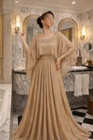 فستان ذهبي فخم 2026