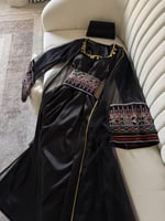 جلابية لونين للتأسيس مع طرحة