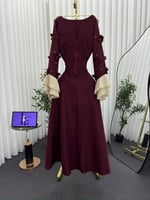 فستان برغندي ميدي