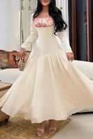 فستان بتطريز يدوي فاخر