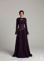 فستان باربي قطعتين لونين