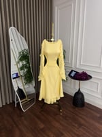 فستان سديم الأصفر | من سكر