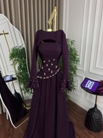 فستان باربي قطعتين لونين