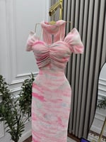 فستان مموج للعيد من سكر