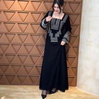 جلابية فخمة مع طرحة للتأسيس