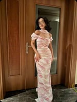 فستان مموج للعيد من سكر