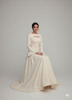 فستان باربي قطعتين لونين