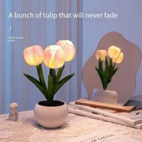 مصباح طاولة LED بتصميم باقة زهور – إضاءة رومانسية...