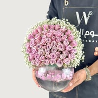 فازة ورد طبيعي