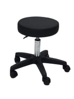 كرسي متحرك بعجلات دائري قاعده بلاستيك اسود من صالو...