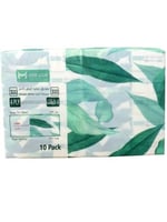 مناديل هدب مفرد ابيض , 10 عبوات | 300 منديل