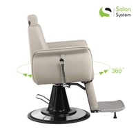 كرسي قص وميك اب نسائي لون رمادي من صالون سيستم - م...