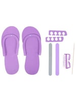 مجموعة بديكير متكاملة باللون البنفسجي من صالون سيس...