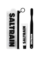 طقم للسفر معجون منعش بالنعناع مع فرشاة أسنان من سا...