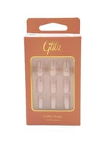 اظافر صناعيه لصق ذاتي رقم 11 كوفين كروم زهري من جل...