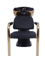 كرسي مغسلة الشعر مع ايادي ذهبيه من صالون سيستم - ا...