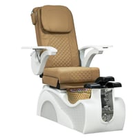 كرسي مساج بني فاتح مع حوض جاكوزي ابيض ب ريموت من ص...
