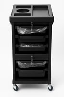 ترولي للصالون مع رفوف قابلة للسحب من صالون سيستم