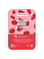 مكمل غذائي بحمض الفوليك والحديد شرائح قابلة للذوبا...