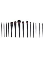 مجموعة فرش مكياج من روبي فيس - لون اسود 14حبه