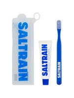 طقم للسفر معجون بملح رمادي طبيعي مع فرشاة أسنان من...