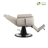 كرسي قص وميك اب نسائي لون رمادي من صالون سيستم - م...