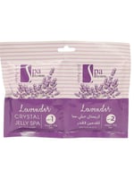 حمام سبا كريستال جيلي للقدمين باللافندر خطوة 1 و 2...