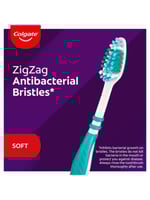 فرشة اسنان ناعمة زج زاج من كولجيت ، لون عشوائي