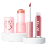 مجموعة بلشر وملمع شفاه من بينك فلاش - قطعتين